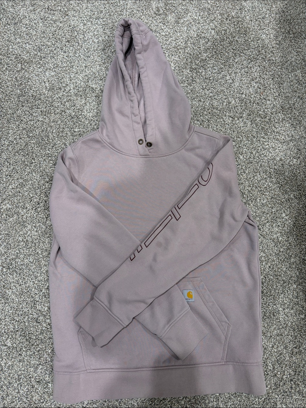 Carhartt Lavender/Pink Logo Pullover Hoodie